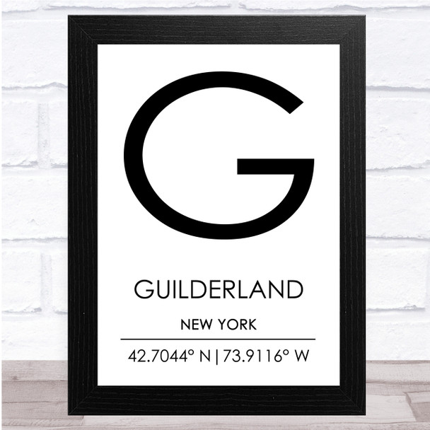 Guilderland New York Wall Art Print