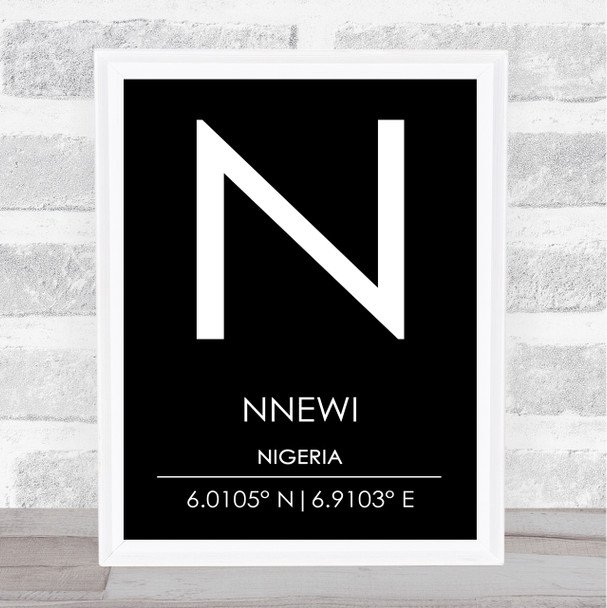 Nnewi Nigeria Wall Art Print