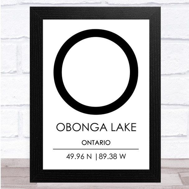 Obonga Lake Ontario Wall Art Print