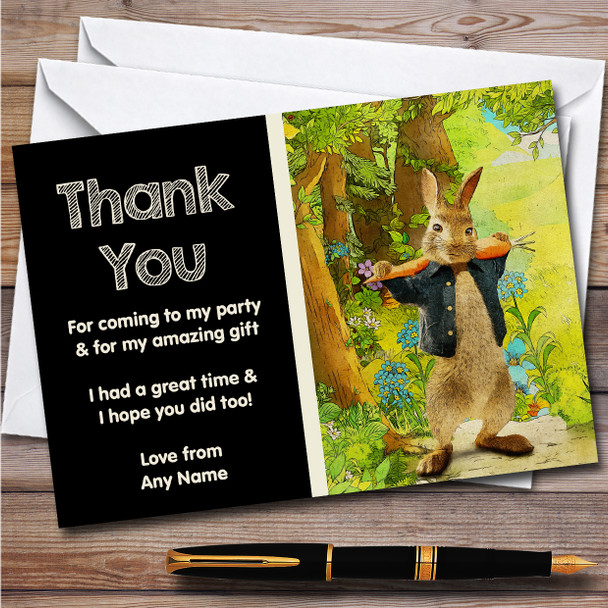 Peter Rabbit Colourful Children's Personalised Birthday Party Thank You Cards