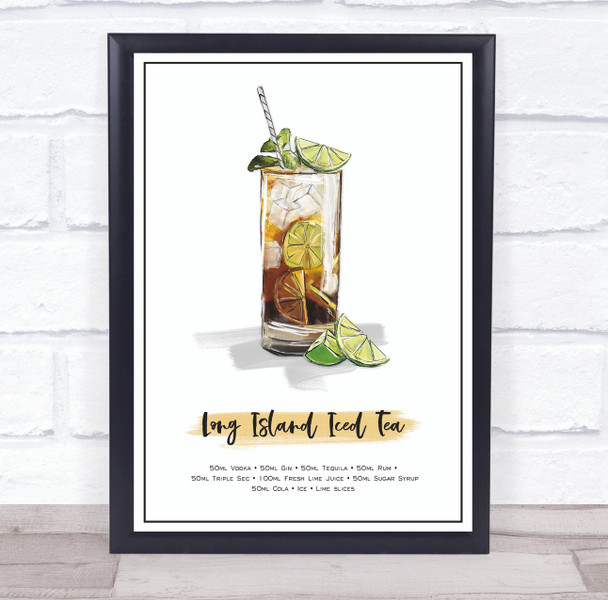 Long Island Cocktail Wall Art Print