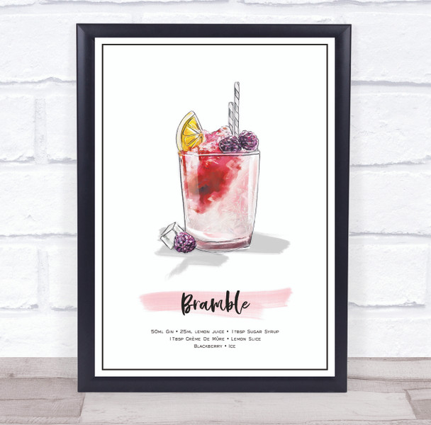 Bramble Cocktail Wall Art Print