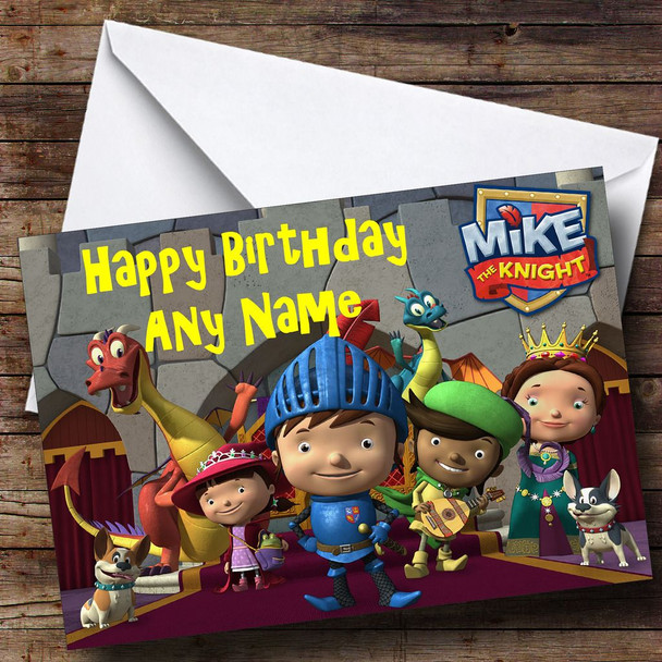 Mike The Knight Personalised Birthday Card