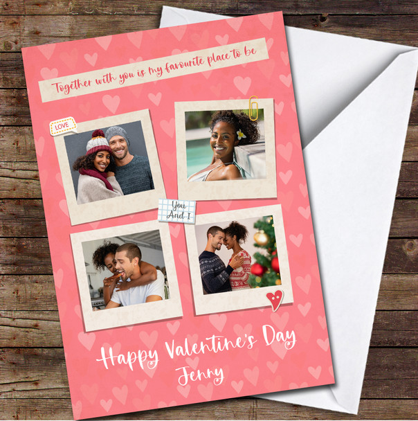 Your Photos Decorative Frames Personalised Valentine's Day Card