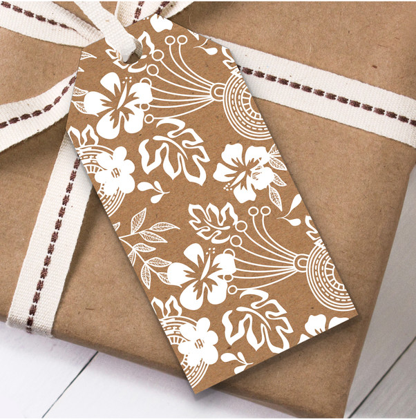 Floral Kraft Burlap Lace Birthday Present Favor Gift Tags