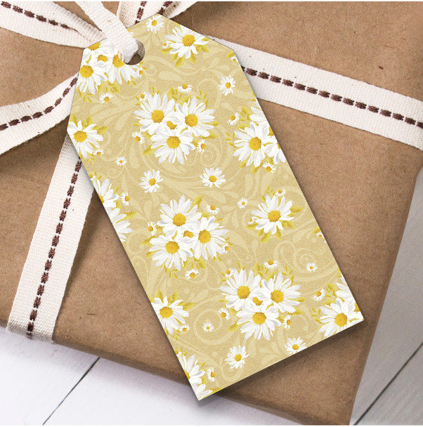 Yellow Daisies Birthday Present Favor Gift Tags