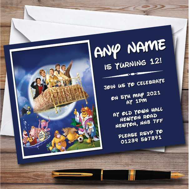 Disney Bedknobs And Broomsticks Children's Birthday Party Invitations