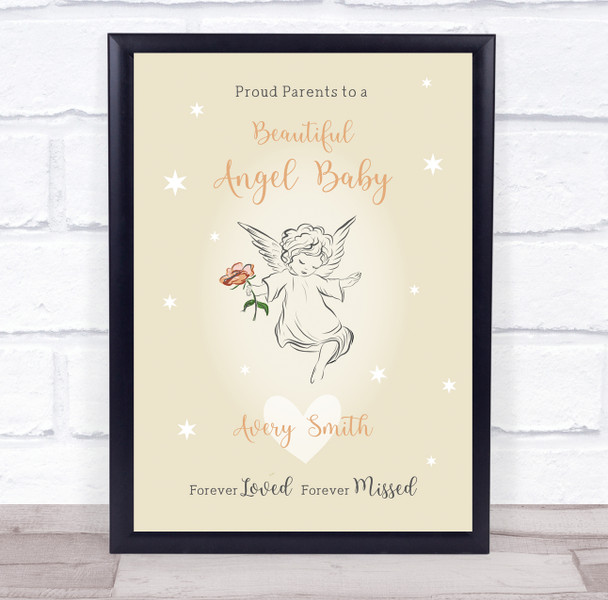 Parents Baby Loss Miscarriage Infant Loss Memorial Quote Angel Keepsake Print