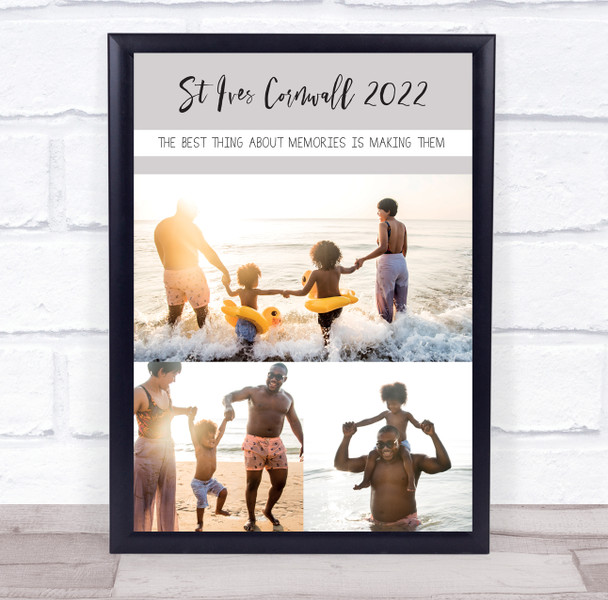 Making Memories Photo Family Quote Holiday Personalised Gift Art Print