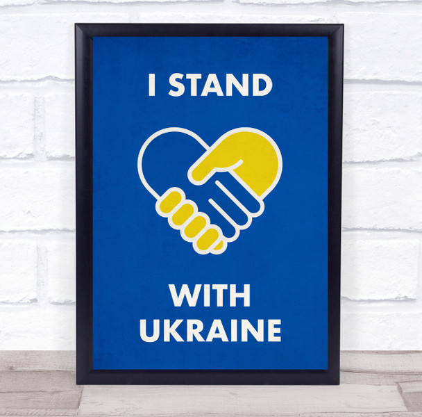 I Stand With Ukraine Personalised Wall Art Gift Print