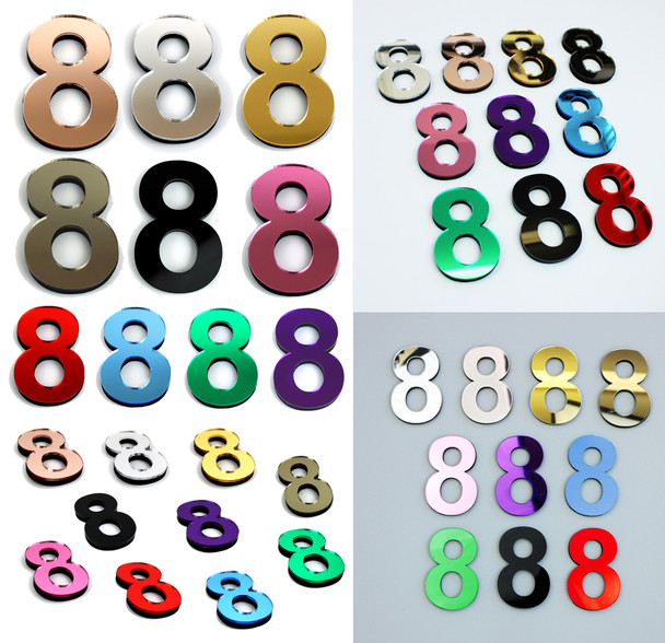 Owl Night Blue Moon 3D Modern Acrylic Door Number House Sign