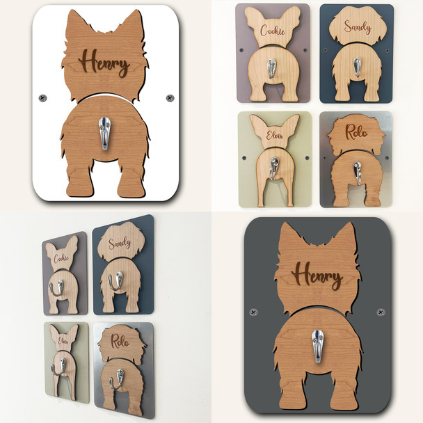 West Highland White Terrier Dog Lead Holder Leash Hook Any Colour Personalised