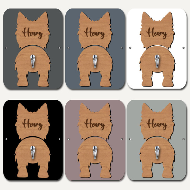 West Highland White Terrier Dog Lead Holder Leash Hook Any Colour Personalised