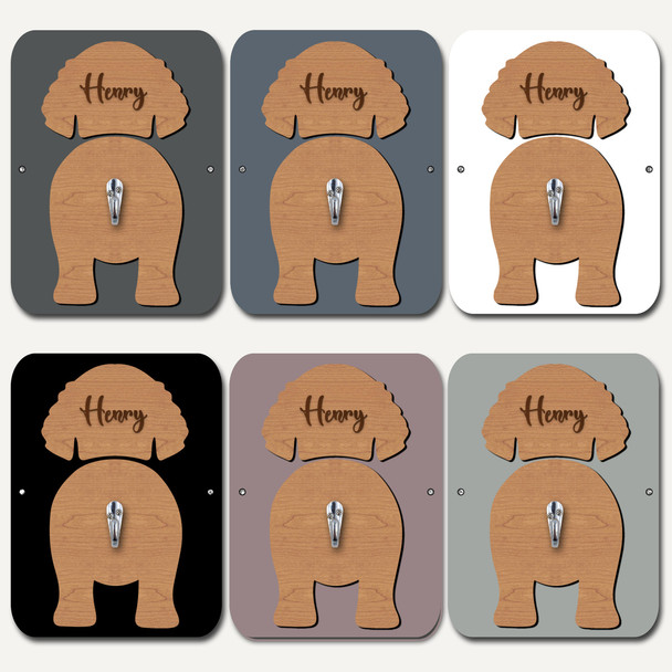 American Water Spaniel Dog Lead Holder Leash Hook Any Colour Personalised Gift