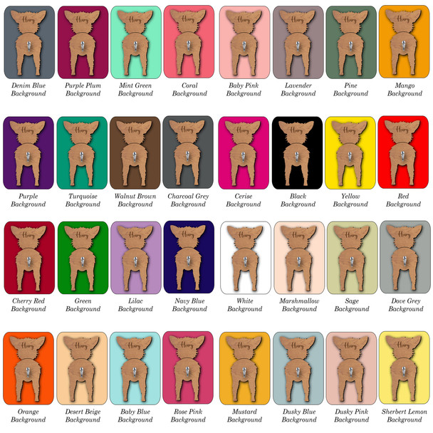 American Hairless Terrier Dog Lead Holder Leash Hook Any Colour Personalised