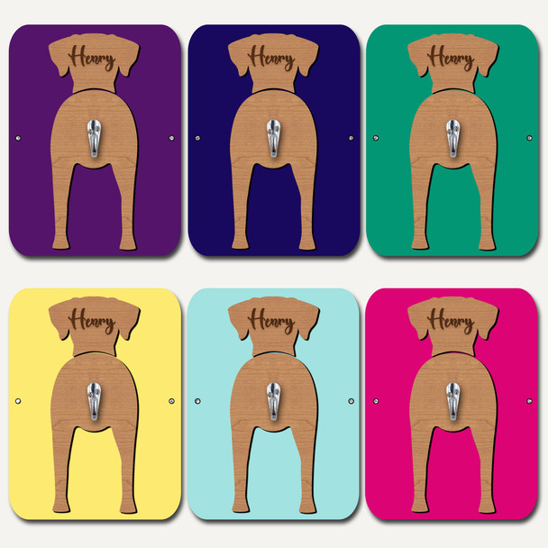 Rhodesian Ridgeback Dog Lead Holder Leash Hook Any Colour Personalised Gift