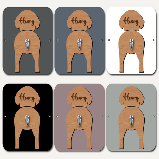 Scottish Deerhound Dog Lead Holder Leash Hook Any Colour Personalised Gift