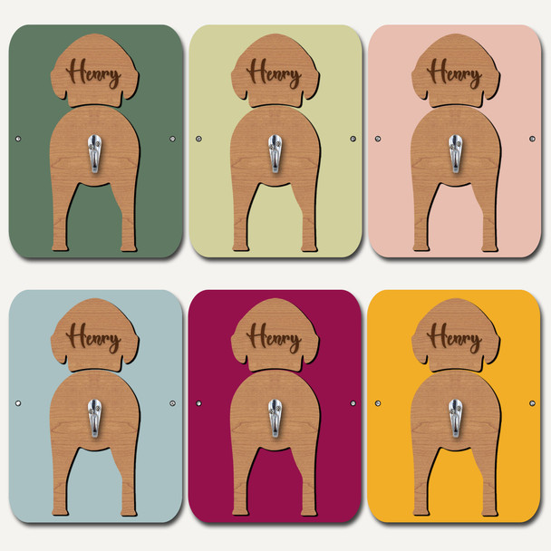 Scottish Deerhound Dog Lead Holder Leash Hook Any Colour Personalised Gift