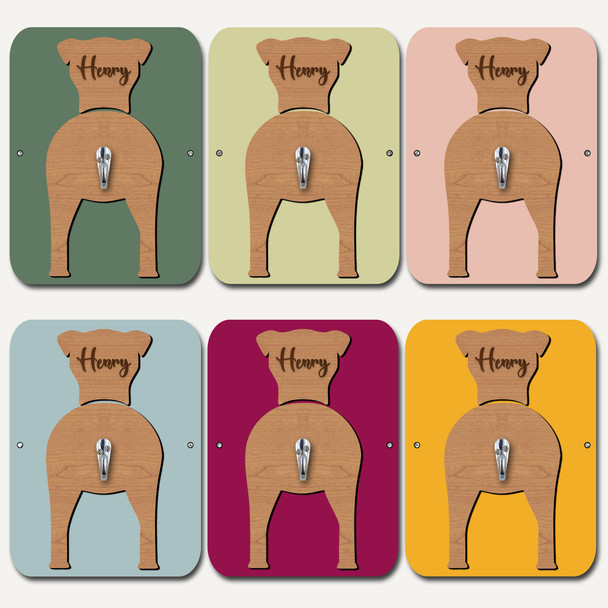 Smooth Fox Terrier Dog Lead Holder Leash Hook Any Colour Personalised Gift
