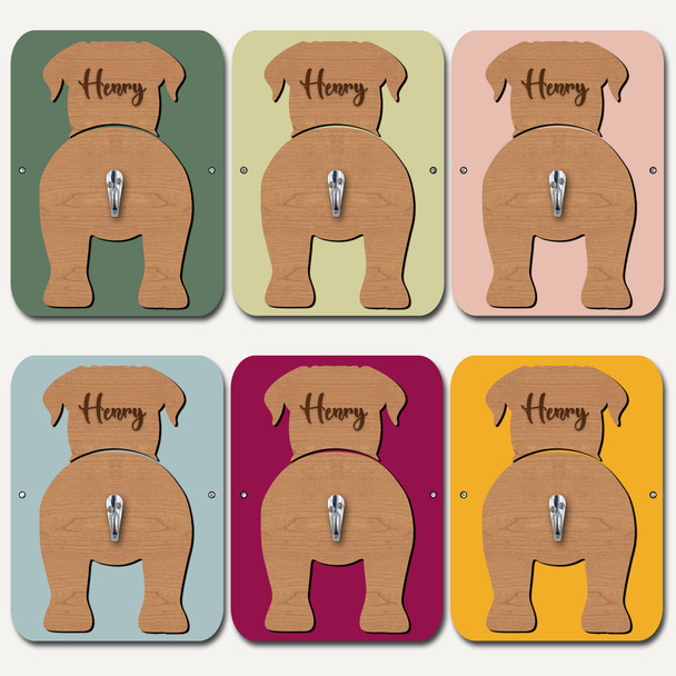 Dogue de Bordeaux Dog Lead Holder Leash Hanger Hook Any Colour Personalised Gift