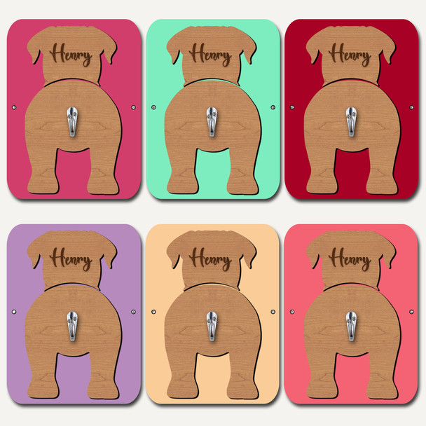 Dogue de Bordeaux Dog Lead Holder Leash Hanger Hook Any Colour Personalised Gift