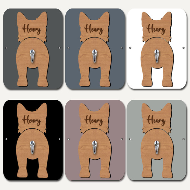 Alaskan Klee Kai Dog Lead Holder Leash Hanger Hook Any Colour Personalised Gift