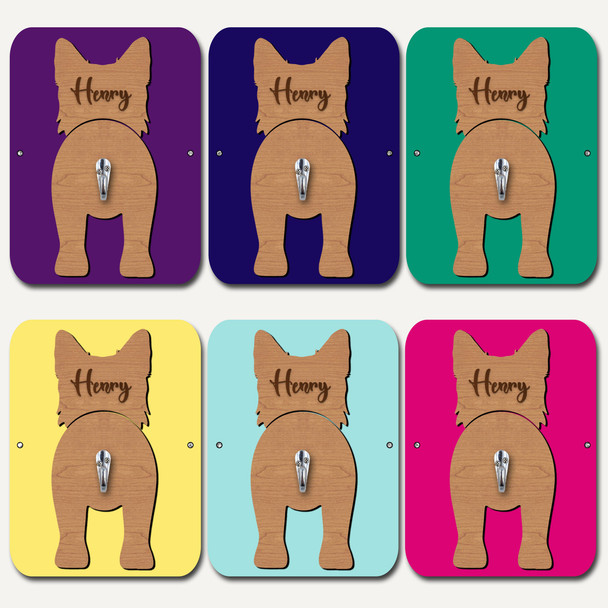 Alaskan Klee Kai Dog Lead Holder Leash Hanger Hook Any Colour Personalised Gift