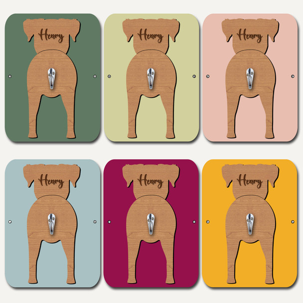 Black Mouth Cur Dog Lead Holder Leash Hanger Hook Any Colour Personalised Gift