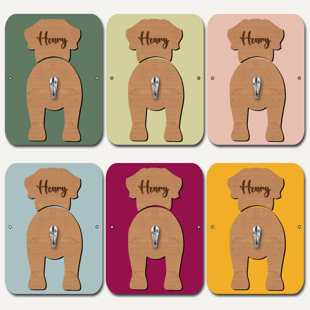 English Mastiff Dog Lead Holder Leash Hanger Hook Any Colour Personalised Gift