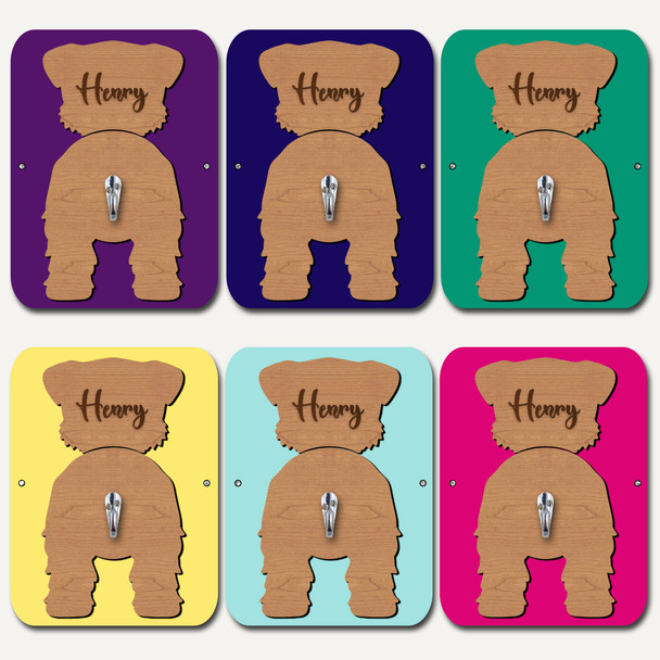 Norfolk Terrier Dog Lead Holder Leash Hanger Hook Any Colour Personalised Gift