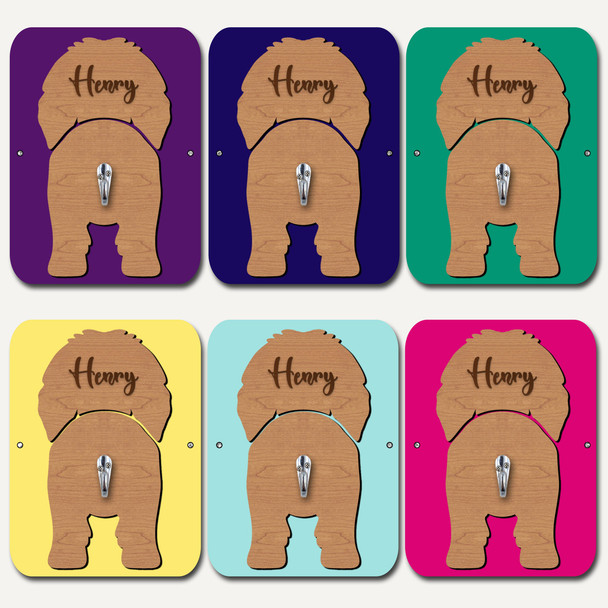 Tibetan Mastiff Dog Lead Holder Leash Hanger Hook Any Colour Personalised Gift