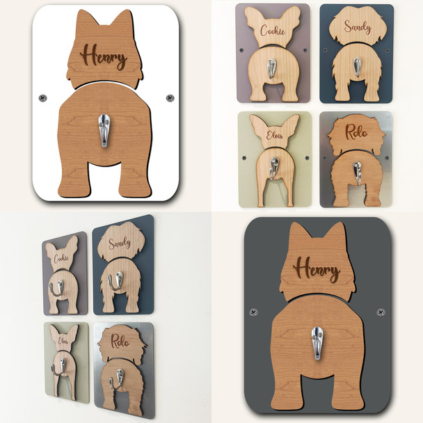 Berger Picards Dog Lead Holder Leash Hanger Hook Any Colour Personalised Gift