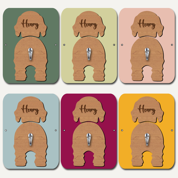 Gordon Setter Dog Lead Holder Leash Hanger Hook Any Colour Personalised Gift