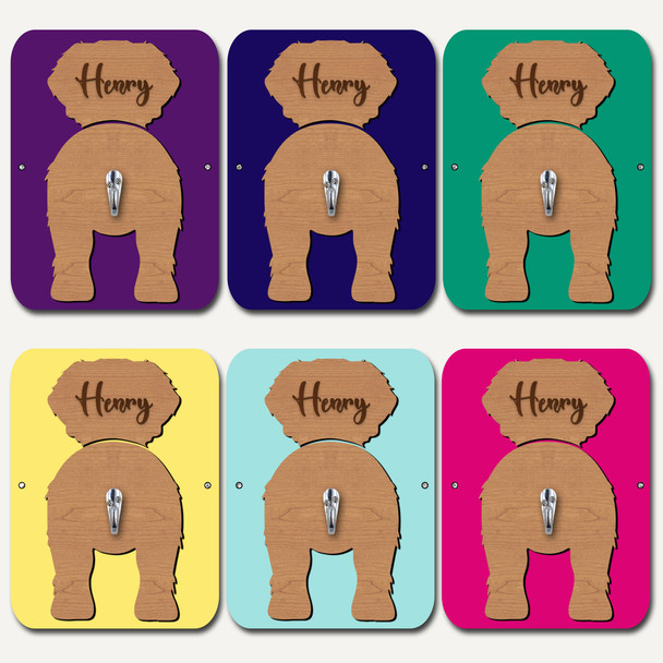 Saint Bernard Dog Lead Holder Leash Hanger Hook Any Colour Personalised Gift