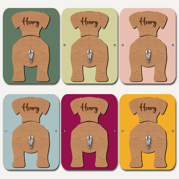 Welsh Terrier Dog Lead Holder Leash Hanger Hook Any Colour Personalised Gift