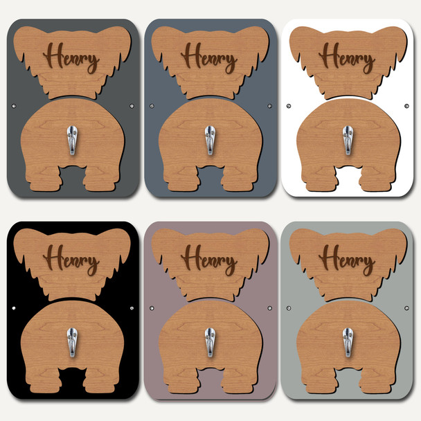 Skie Terrier Dog Lead Holder Leash Hanger Hook Any Colour Personalised Gift