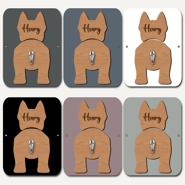 Blue Heeler Dog Lead Holder Leash Hanger Hook Any Colour Personalised Gift