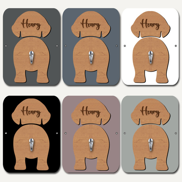 Otterhounds Dog Lead Holder Leash Hanger Hook Any Colour Personalised Gift