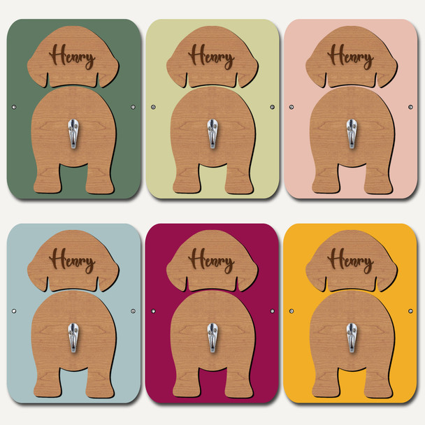 Otterhounds Dog Lead Holder Leash Hanger Hook Any Colour Personalised Gift