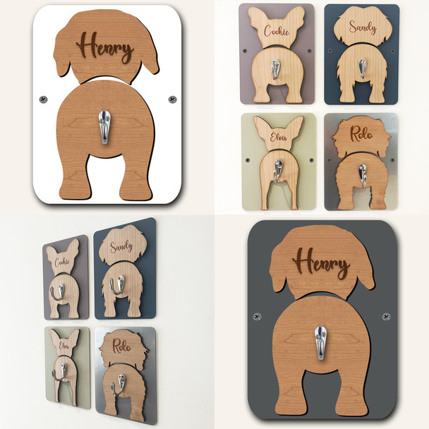 Rottweiler Dog Lead Holder Leash Hanger Hook Any Colour Personalised Gift