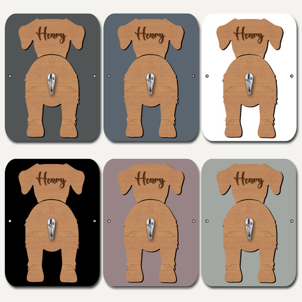 Borador Dog Lead Holder Leash Hanger Hook Any Colour Personalised Gift