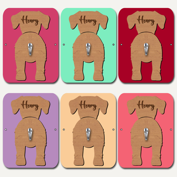 Borador Dog Lead Holder Leash Hanger Hook Any Colour Personalised Gift