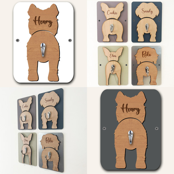 Samoyed Dog Lead Holder Leash Hanger Hook Any Colour Personalised Gift