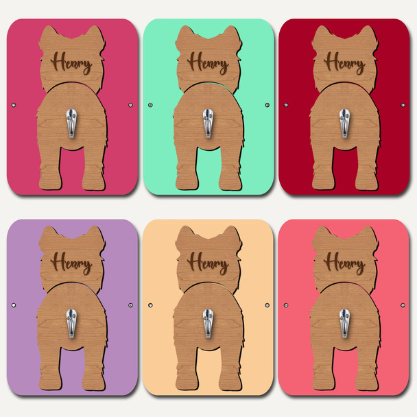 Samoyed Dog Lead Holder Leash Hanger Hook Any Colour Personalised Gift