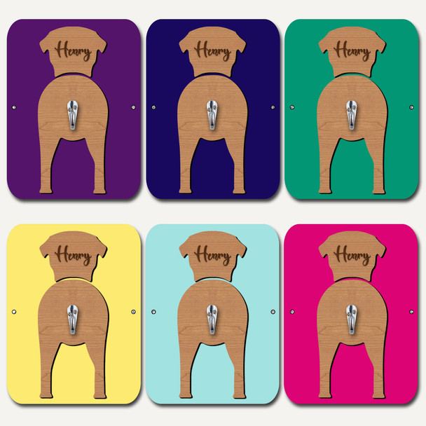 Borzoi Dog Lead Holder Leash Hanger Hook Any Colour Personalised Gift