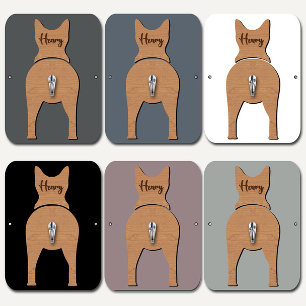 Canaan Dog Lead Holder Leash Hanger Hook Any Colour Personalised Gift