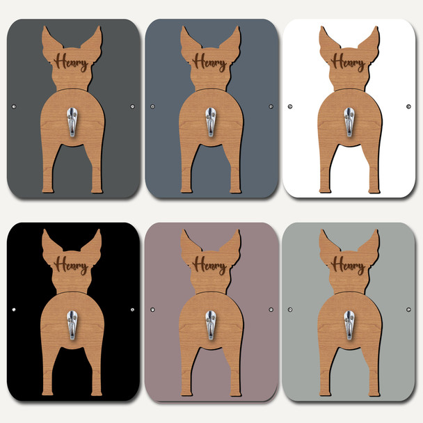 Kelpie Dog Lead Holder Leash Hanger Hook Any Colour Personalised Gift