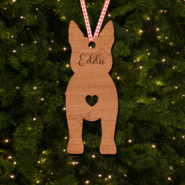 Australian Cattle Dog Dog Bauble Ornament Personalised Christmas Tree Decoration