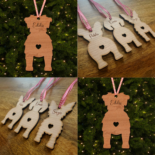 Australian Shepherd Dog Bauble Ornament Personalised Christmas Tree Decoration