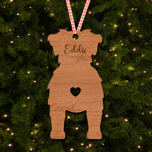 Australian Shepherd Dog Bauble Ornament Personalised Christmas Tree Decoration
